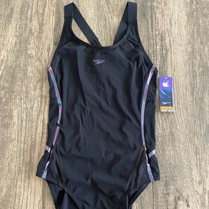 Speedo Power Plus LZR Fit Thick Strap Black Performance Size 10 New with Tag